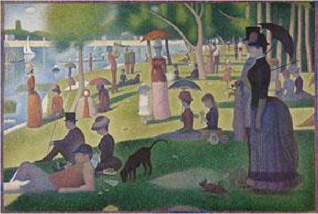 A Sunday on La Grande Jatte Georges Seurat (French, 1859-1891) A Sunday on La Grande Jatte -- 1884, 1884-86 Oil