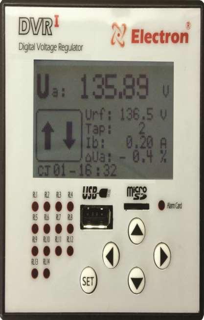 Regulador de tensão automático para evitar quedas de tensão na linha Comando e supervisão do comutador com indicação e atuação de TAP (máximo 51 posições ANSI90) 8 perfis de carga programáveis para