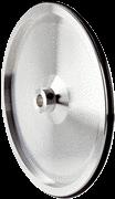 Roda de medição de alumínio com O-Ring (NR70) para eixo sólido de 10 mm, perímetro de 200 mm Roda