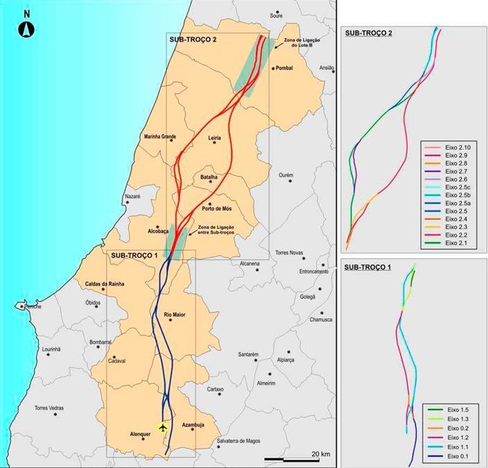 Ligação Ferroviária de Alta Velocidade entre Lisboa e Porto Lote C1 - Troço Alenquer (OTA)/Pombal, PORTUGAL RAVE - Rede Ferroviária de Alta Velocidade 2010 Liaison ferroviaire à Grande Vitesse entre