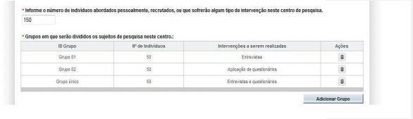 Tela 05 Outras informações Nesta tela serão solicitadas informações adicionais com relação ao projeto de pesquisa, incluindo questões sobre termo de consentimento livre e esclarecido (TCLE), o