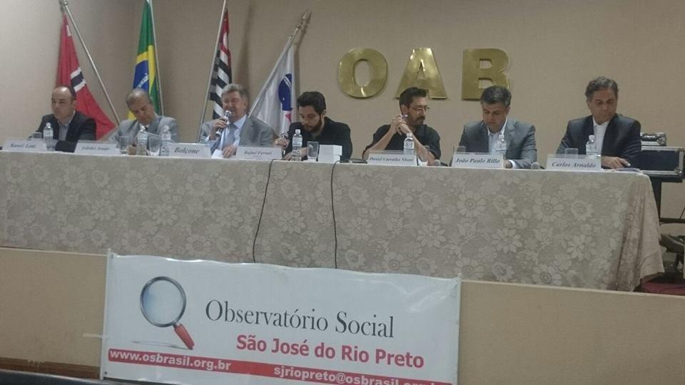 Debate e Assinatura do Plano de Transparência e Controle