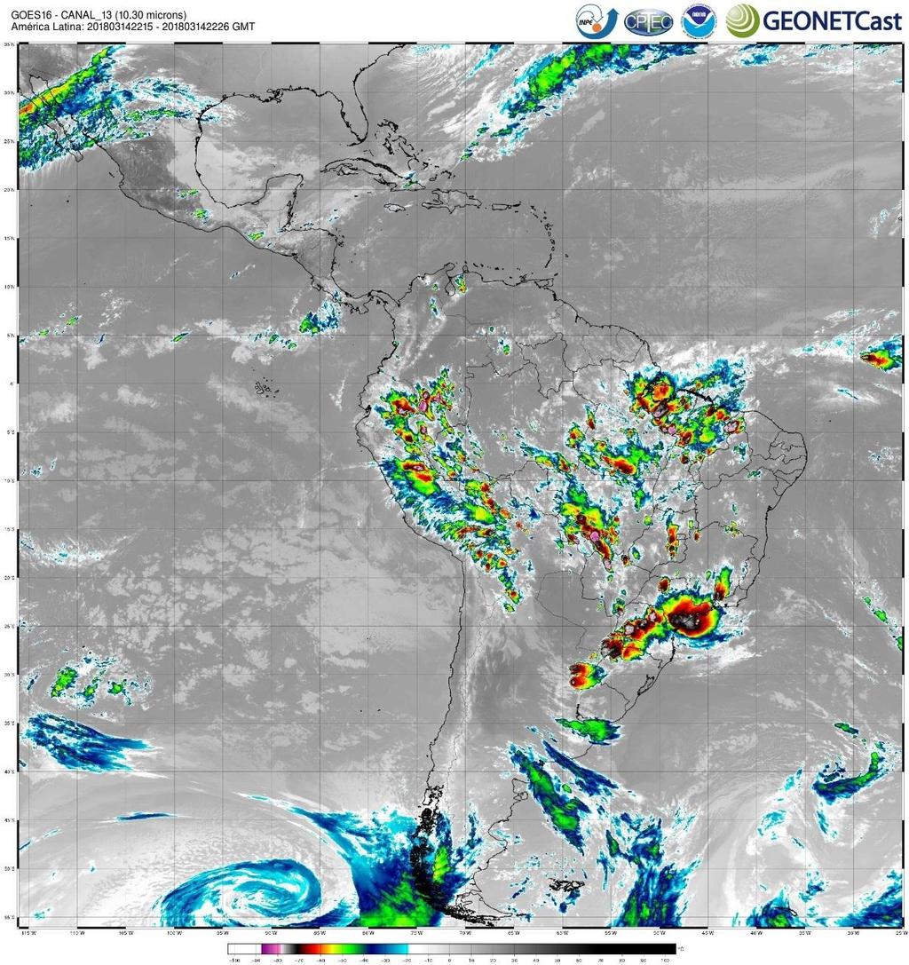 que apresentou alguns pulsos. As chuvas ocorreram principalmente no horário da noite na maioria das localidades.