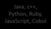 Python, Ruby,