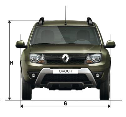 Dimensões Programa Brasileiro de Etiquetagem - INMETRO: Renault DUSTER OROCH 1.