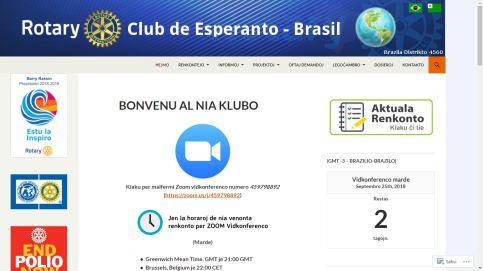 Conheça o Rotary E-Club de Esperanto - Brasil, nosso E-club do Distrito 4560.