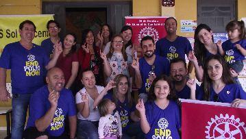 Nem o Zé Gotinha escapou da vacina. Uma parceria entre o Rotary Club, Casa da Amizade, Interact e Secretaria de Saúde.