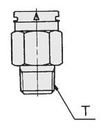 conexão Soquete do conector fêmea: S odelo Rosca de conexão S1-R1 Rc 1 8 S2-R2 Rc
