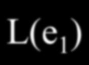 L(e ) ae + be 2, L(e 2 ) ce + de 2 p e + e 2 L(p) L(e )+L(e 2 ) (ae +be 2
