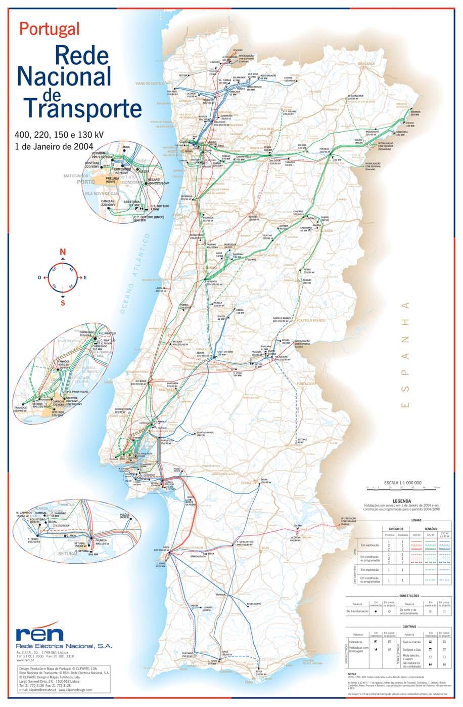 Anexo G Mapa da Rede Nacional de Transporte Caracterização da