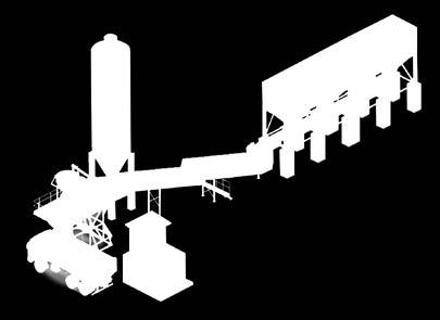 Usinas de Solos/Base/BGTC/BGS/CCR Silos de Agregados de 5 a 15m 3 Misturador Pug-mill - Misturador com eixo duplo de alta