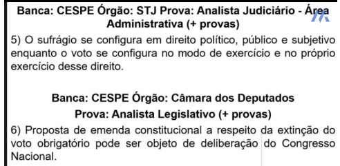 Letra A: O voto é direto, secreto, com valor igual para todos, contudo, é facultativo para os MAIORES DE SETENTA ANOS. Letra errada. A resposta é a letra D.