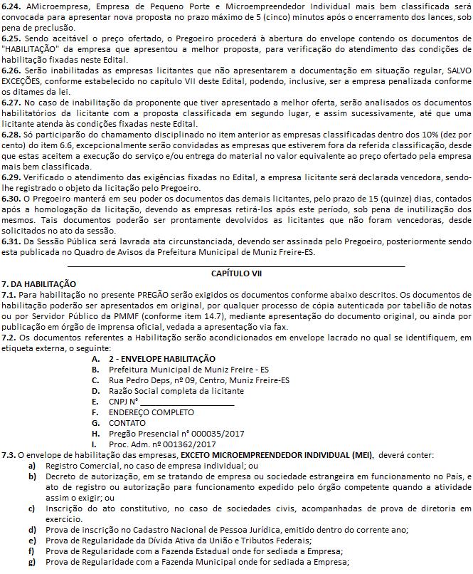 será realizado sorteio entre elas para que se identifique aquela que primeiro poderá apresentar uma melhor oferta. 6.22.