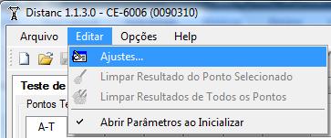 2. Ajustes: 2.1 Abrindo o software: Na pasta CE-600X Aplicativos dê um duplo click ícone do Distanc. Figura 4 2.