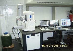 varredura modelo Hitachi TM -3000 do laboratório da