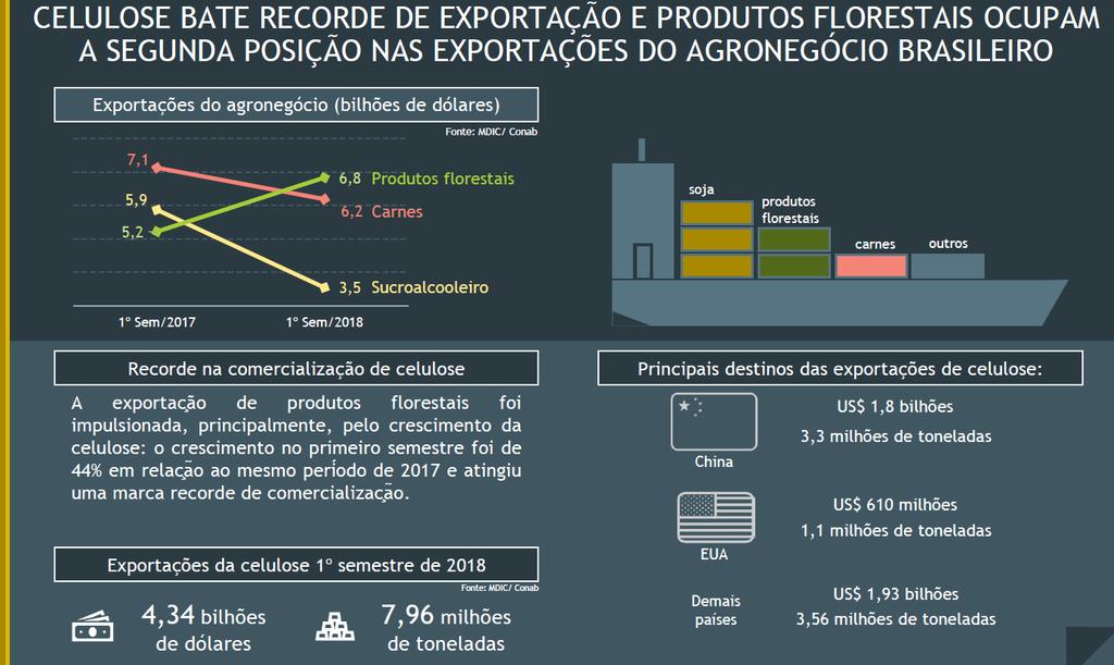 Setor de Florestas Plantadas Segundo maior