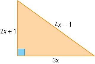 8. Na figura está representado um triângulo retângulo. 8.1. Qual das expressões seguintes representa a área do triângulo? A C 6x 1 B 6x 3x x 3x 3 D 3x 1,5x Resposta: 8.