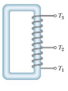 31 Problema 31-64 A Fig. 31-37 mostra um autotransformador, um componente no qual uma bobina com três terminais é enrolada em um núcleo de ferro.