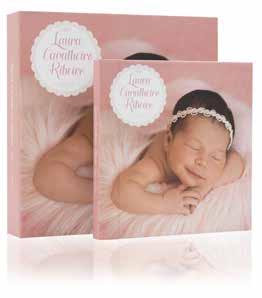 Kit Foto Baby Carinho em cada detalhe Álbum com capa fotográfica e embalagem.
