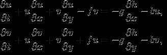 Momentum equations 9