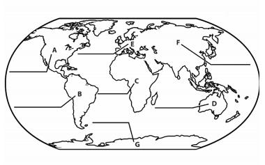 5. A proporção de terras e de água na superfície do planeta Terra é de aproximadamente 30% para as terras emersas e 70% para as águas (mares, rios, lagos, etc).