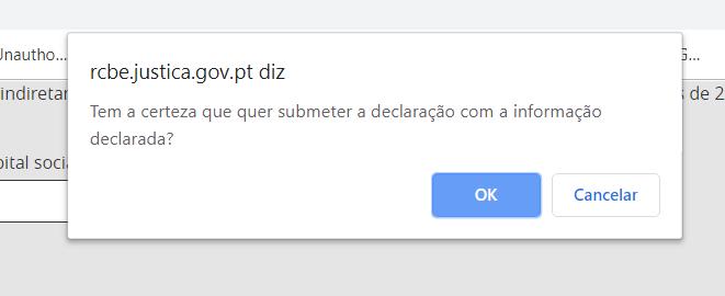 Se tudo correr bem, vai aparecer-lhe esta mensagem: Clique em OK se tiver a