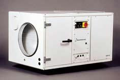 As unidades CDP de condutas são electronicamente controladas por um higrostato remoto.