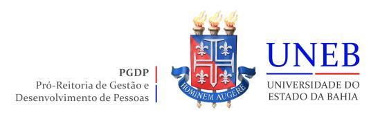 UNIVERSIDADE DO ESTADO DA BAHIA Autorização Decreto nº 9237/86. DOU 18/07/96. Reconhecimento: Portaria 909/95, DOU /08-95 GERÊNCIA DE DESENVOLVIMENTO DE PESSOAS SUGERÊNCIA DE CAPACITAÇÃO SUMÁRIO 1.