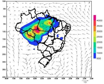 grade de maior resolução (10 km) para a de menor resolução (120 km).