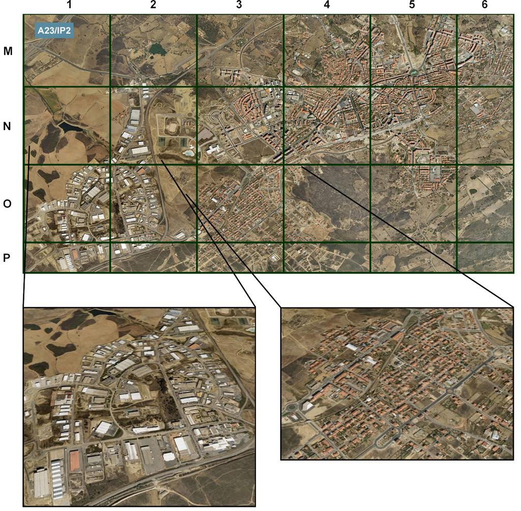 IV A figura 4A reproduz uma imagem de satélite da cidade de Castelo Branco e da sua área envolvente.