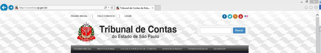 Informações Gerais Acesso ao Sistema Acesse a página institucional deste Tribunal na internet: (http://www4.tce.sp.gov.