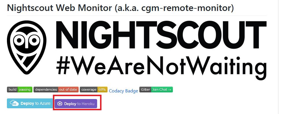 Pronto agora vamos para a 2ª. Parte de instalar o Nightscout e configurar. Abra o site: https://github.