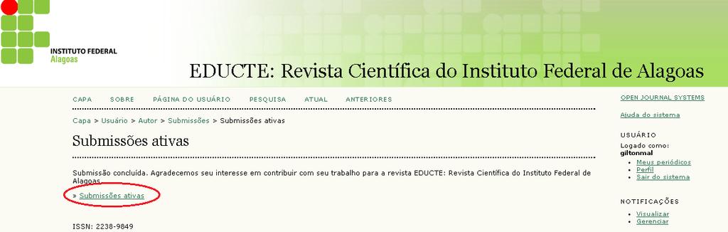 IMPORTANTE: Após a confirmação, não é possível alterar o arquivo