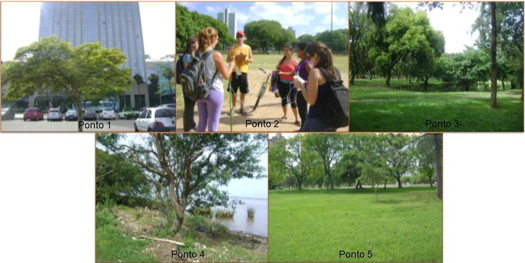 43 Figura 3: Pontos amostrais do microclima no Parque Marinha do Brasil. Fonte: os autores 3.