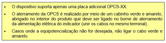 3.2.1 Detalhes P/ Fixação Das Placas OPCS-XX A conexão das placas OPCS-XX ao