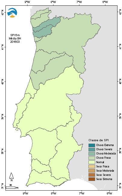 2.2 ÍNDICE DE SECA SPI O índice SPI (Standardized Precipitation Index- Índice padronizado de precipitação) quantifica o déficit ou o excesso de precipitação em diferentes escalas temporais, que