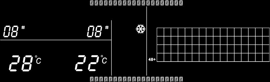 7 O diagrama de exemplo da página de definição 1- O visor LCD apresenta a página de definição e pesquisa o ar condicionado com o endereço de 01.
