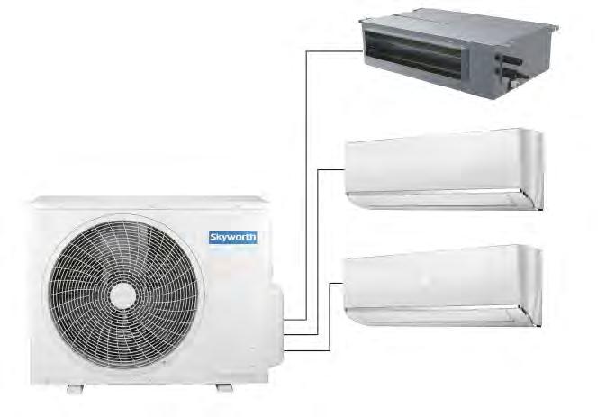 AR CONDICIONADO MULTISPLIT SÉRIE MULTISPLIT INVERTER Ar Condicionado ARCONDICIONADO MULTISPLIT UNIDADE EXTERIOR MODELO MULTI 18X2 SUV2H18/1CFAN 024.12001 MULTI 24X SUVH24/1CGAN 024.