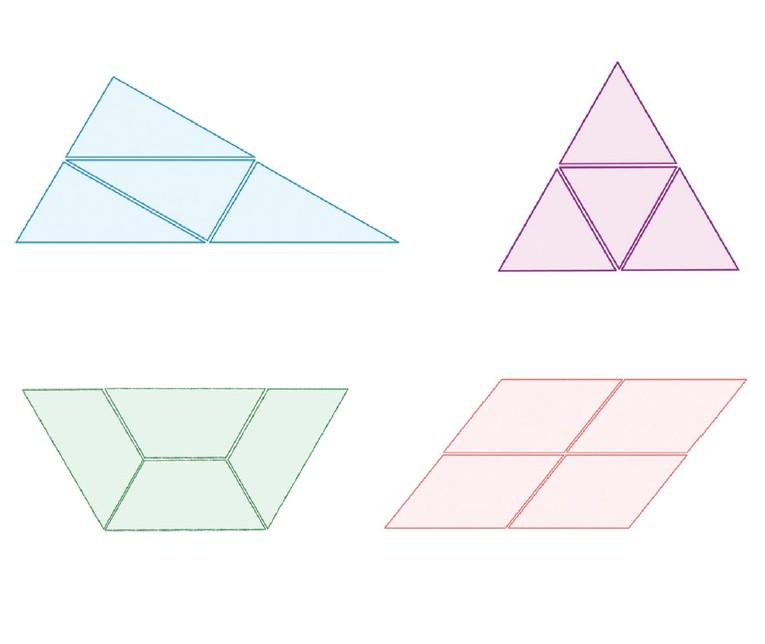 F. O que você e seus colegas observam quando comparam a razão entre os perímetros e a razão de semelhança desses retângulos? E quando comparam a razão entre as áreas e a razão de semelhança? G.