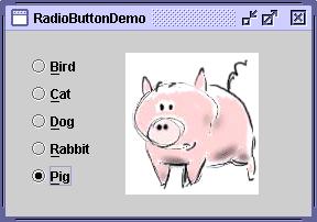 Exemplo de JRadioButton JFrame f = new JFrame("Teste"); f.setdefaultcloseoperation(jframe.