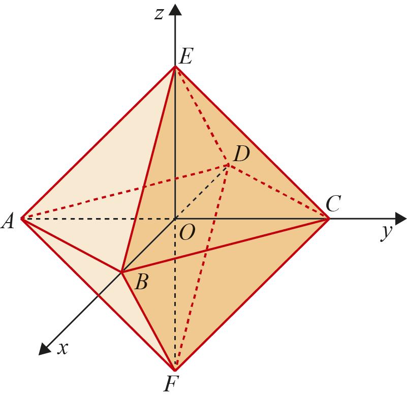 Proposta de teste de avaliação [novembro 018] 4. Na figura está representada uma decoração feita com octaedros regulares e iguais.