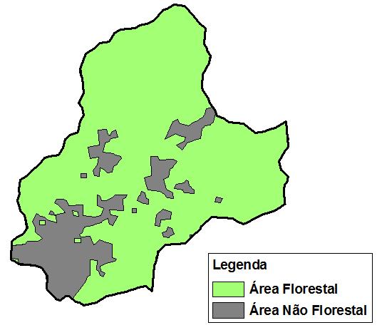 65 5.2 Dinâmica da Cobertura Vegetal Os mapas temáticos gerados proporcionaram uma estimativa do histórico de alterações florestais sobre a bacia do rio Cachoeira.