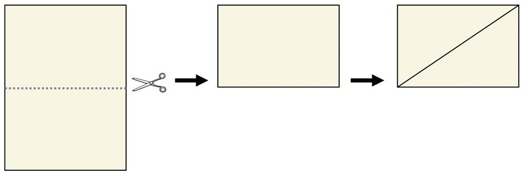 Questione novamente os alunos: O que você observa quando sobrepõem esses dois novos retângulos? Suas diagonais se alinham? E nos retângulos dos seus colegas, o que acontece?