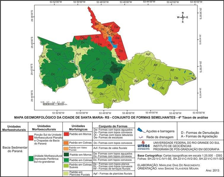 e Chapadas da Bacia do Paraná, inseridos na morfoestrutura da Bacia Sedimentar do Paraná.