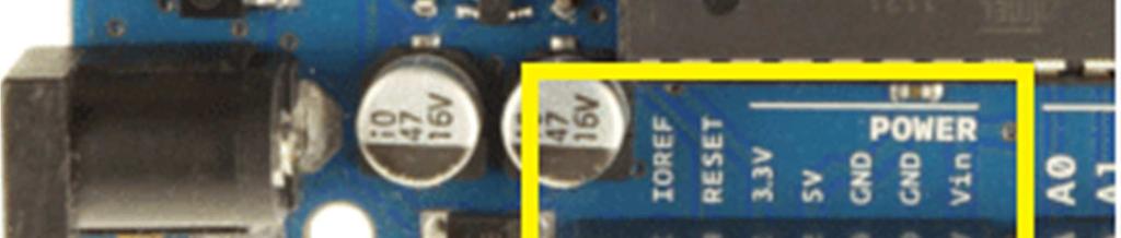 IOREF - Fornece uma tensão de referência para que Shields (placas de acessórios) possam selecionar o tipo de interface apropriada, dessa forma shields que funcionam com a placas Arduino