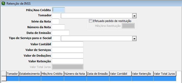 Em Módulos\ Retiradas/Pró-labore\ Retiradas/ Pró-labore\ Cálculo Individual e Cálculo Múltiplo, criado campo para informar o setor do tomador de serviços.