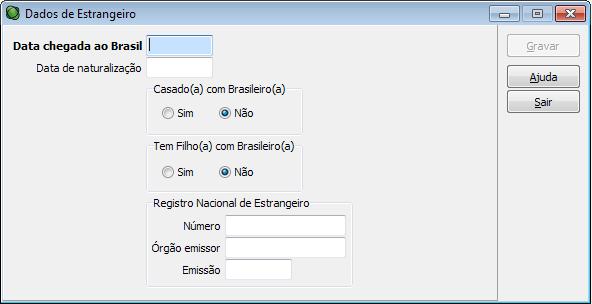 Criado o campo Município, para que seja selecionado o código do IBGE correspondente ao município do endereço do funcionário.