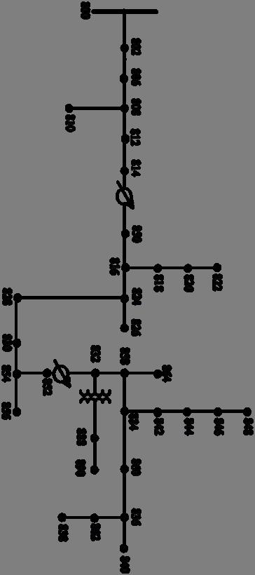 Figura 2. Diagrama do sistema teste IEEE 4 barras Em seguida, foi estudado um sistema baseado em um de distribuição real localizado no Arizona, com tensão nominal de 24,9kV.