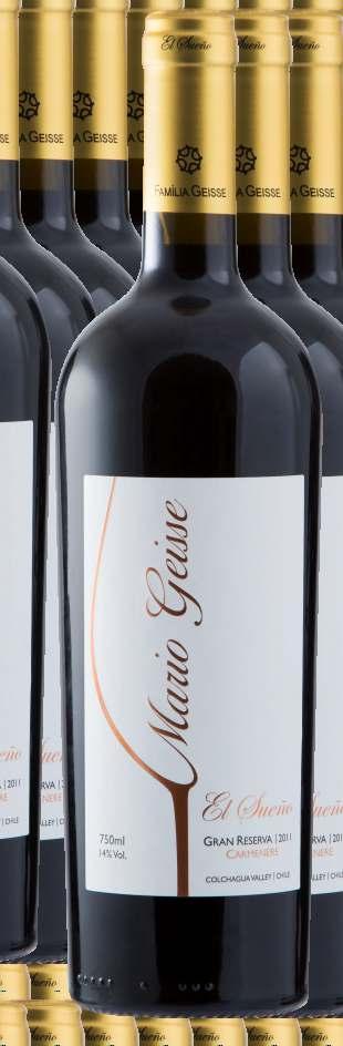 GRAN RESERVA CARMÉNÈRE 1813686094001001-750ml Chile De cor atraente rubi brilhante, com tons violãceos apresentando-se exuberante ao olfato, onde percebese aroma de frutas vermelhas maduras,