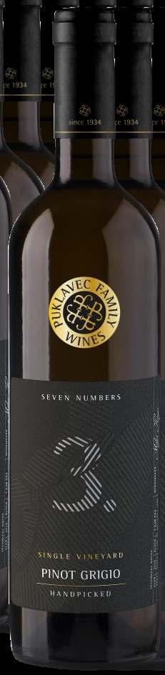 Brancos Eslovênia SEVEN NUMBERS POPULAR PREMIUM PINOT GRIGIO 1813686094001001-750ml Este Pinot Grigio um vinho encorpado que expressa bem sua tipicidade varietal.
